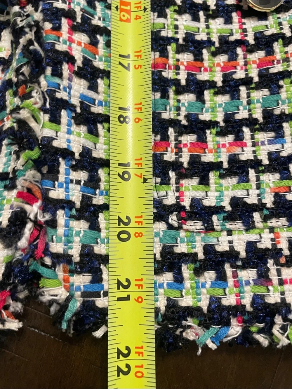 kate spade Multicolor Houndstooth Cropped Tweed Blazer